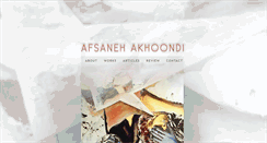 Desktop Screenshot of afsanehakhoondi.com